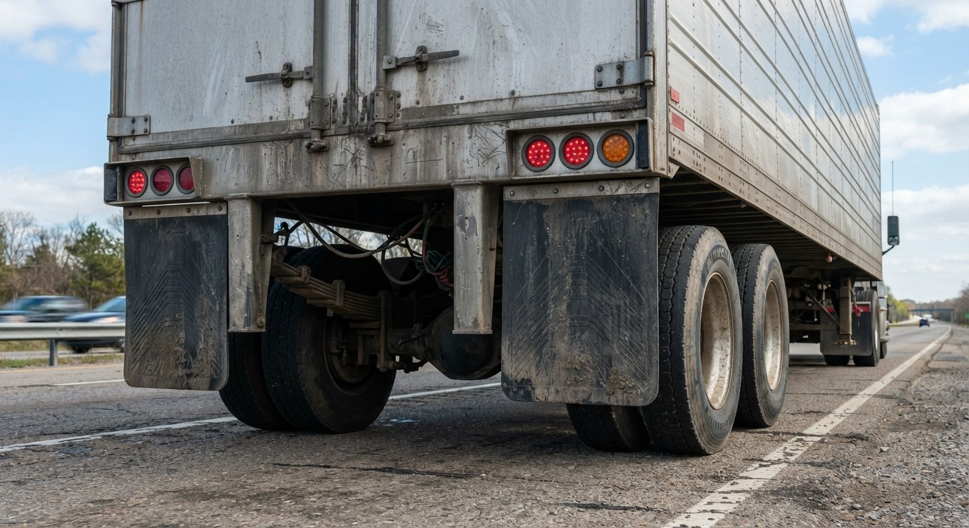 Truck at a shipping dock